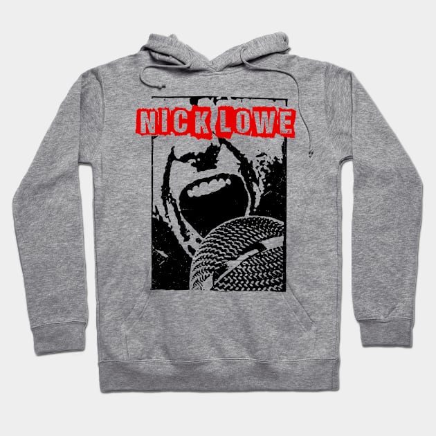 nick lowe Hoodie by pixel agency